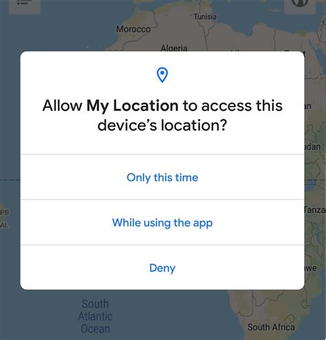 allow app to access location